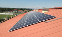 Prostějov: Fotovoltaická elektrárna na budově Sportcentra